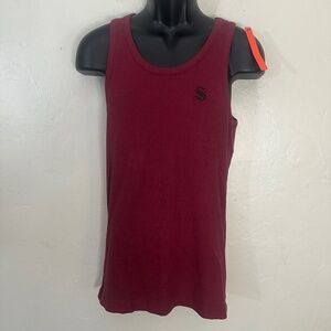 Sarman Ribbed Stretch Tank Top Medium New with tags 95% cotton/5% elastane